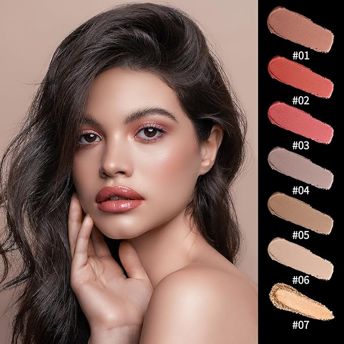 3Pcs Cream Contour Sticks Kit, Face Contouring Pen with Highlighter Stick, Blush Stick and Bronzer Contour Stick for Sculpt the Face, Create a Long Lasting, Matte or Dewy Finish (06)-FemmiqueWomen