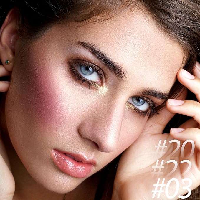 3 Pcs Contour Stick Set,Cream Blush & Highlighter Bronzer Pen,Long Lasting & Smooth Natural Face Contouring.LIGHT-WARM-FemmiqueWomen