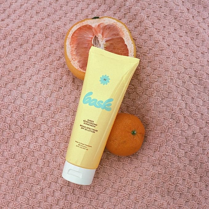 Bask Suncare SPF 30 Sheer Moisturizing Sunscreen Lotion - Broad Spectrum UVA/UVB Protection, Dermatologist Recommended, Hydrating, Lightweight & Fast Absorbing, No White Cast, Travel Size, 3.4 fl oz-FemmiqueWomen