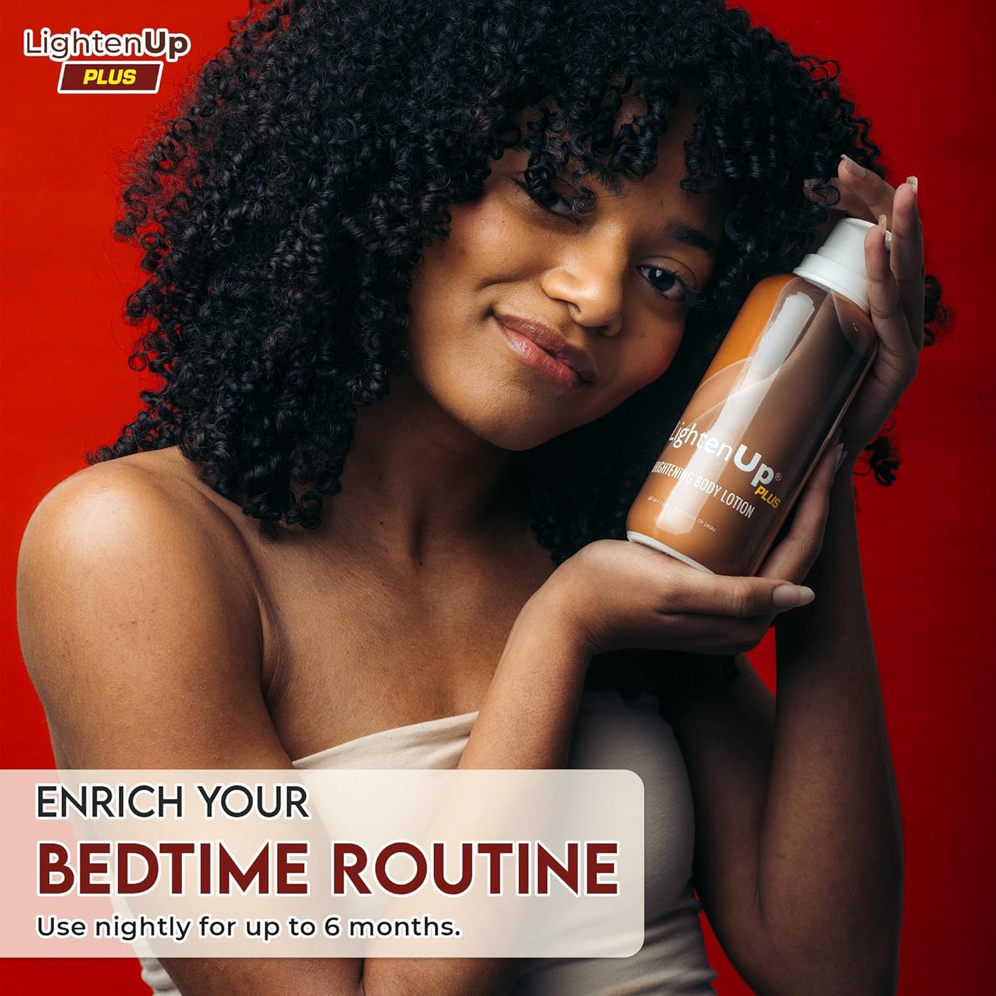 OMIC Lighten-Up Skin Brightening Lotion - 13.5 Fl oz / 400ml - Moisturizing, Hydrating Body Lotion for Body, Knees, Elbows, Hands, Underarms, with Jamaican Castor Oil and Shea Butter-FemmiqueWomen