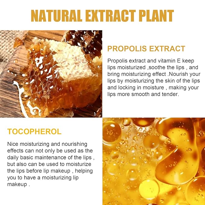 2 Pcs Lip Balm Honey Pot, Honey Moisturizing Lip Mask Reduces Lip Lines and Exfoliator, Prevention Dry & Cracked Lip.-FemmiqueWomen