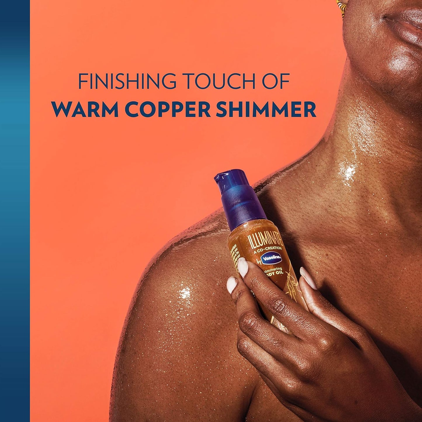Vaseline Illuminate Me Shimmering Body Oil Created for Melanin Rich Skin, Illuminates Skin with Finishing Touch of Shimmer for Glowing Skin 3.3 oz-FemmiqueWomen