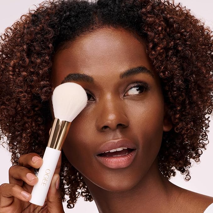 Ogee Powder Brush - Professional Quality Makeup Brush - Ultra-Soft Powder Setting Brush with Vegan Fibers for Flawless Application-FemmiqueWomen