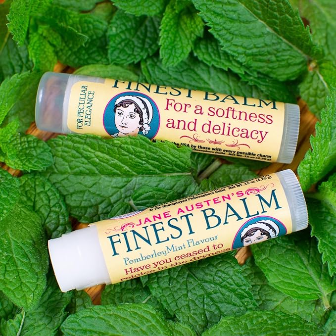 Jane Austen's Finest Balm, Lip Balm Tube, Peppermint Flavored - Cruelty-Free and Made in the USA from Natural and Imported Ingredients-FemmiqueWomen