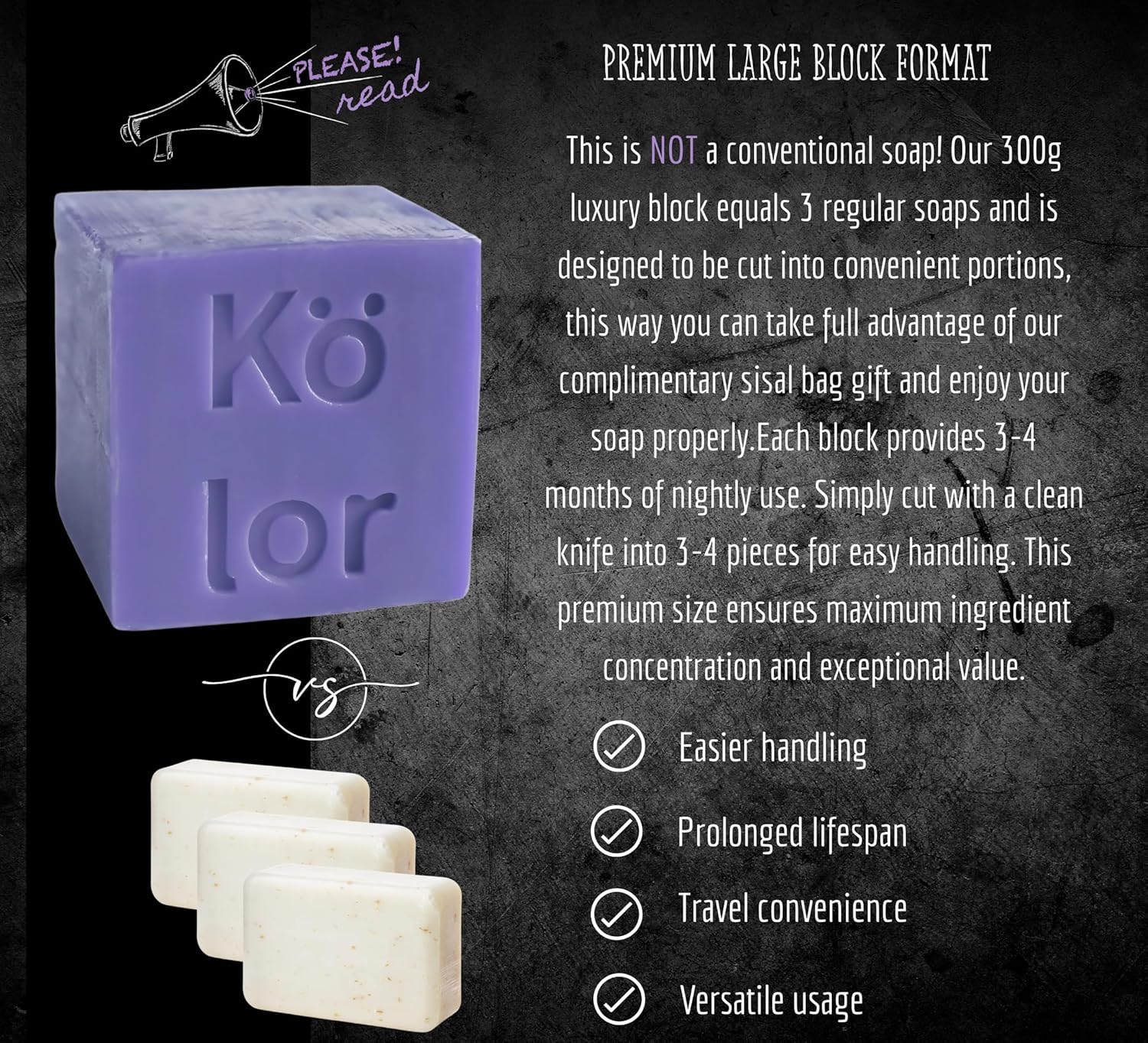 Luxurious Skincare Bar - The Only Sleep-Enhancing Premium Soap with Encapsulated Melatonin, Essential Oils & 40+ Ingredients - All-in-One Face & Body Evening Ritual - Large Block Format (10.6 oz)-FemmiqueWomen