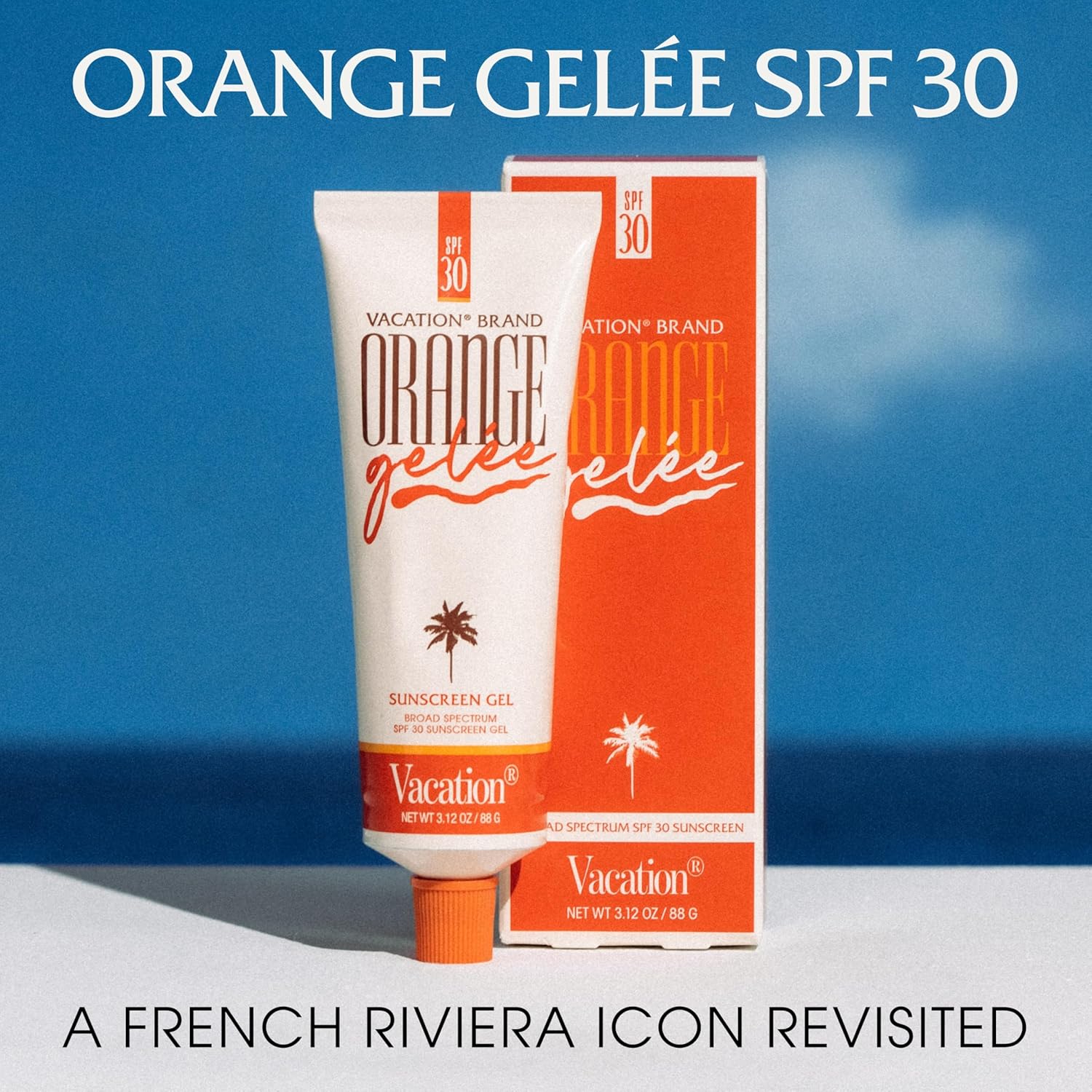 Vacation Orange Gelée SPF 30 Gel & Tube Key Bundle, Hydrating Balm-to-Oil Sunscreen, Mineral-Oil Free, Water-Resistant, Travel Size, 3.12 Oz.-FemmiqueWomen