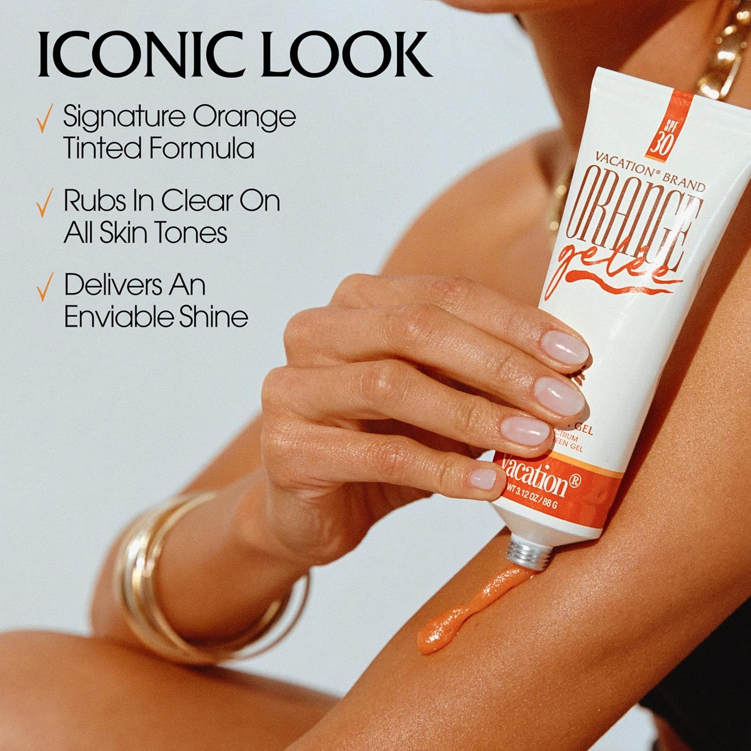 Vacation Orange Gelée SPF 30 Gel & Tube Key Bundle, Hydrating Balm-to-Oil Sunscreen, Mineral-Oil Free, Water-Resistant, Travel Size, 3.12 Oz.-FemmiqueWomen