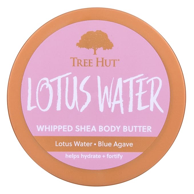 Tree Hut Lotus Water Whipped Shea Body Butter | Long-lasting Hydration Leaves Skin Feeling Soft & Moisturized | Lightweight | Nourishing Essential Body Care | 8.4 fl oz.-FemmiqueWomen