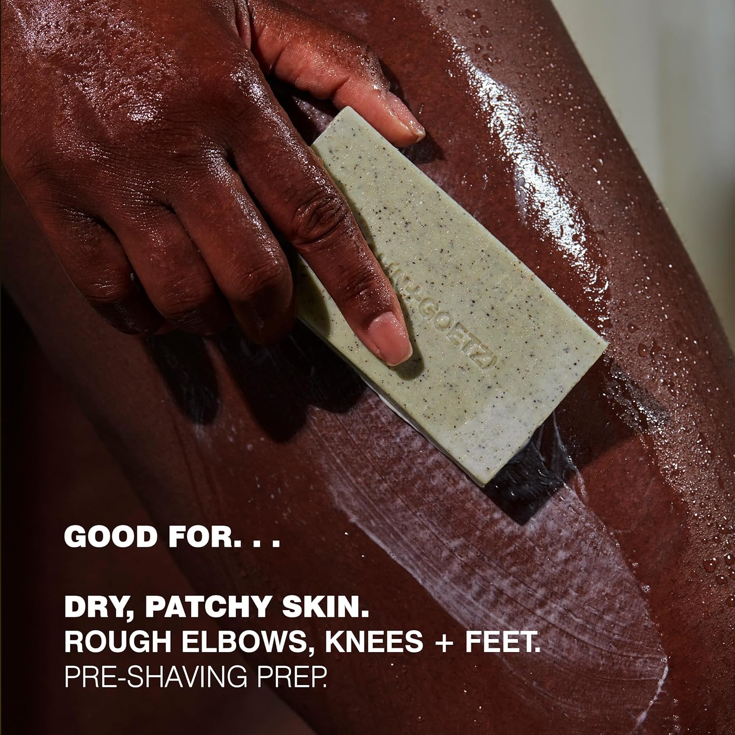 MALIN+GOETZ Mandelic Acid Exfoliating Bar | Triple-Milled Exfoliating + Cleansing Bar | Mandelic Acid, Lactic Acid, Pumice + Eucalyptus | Smooths, Softens + Brightens Skin | Vegan + Cruelty-Free(5 oz)-FemmiqueWomen