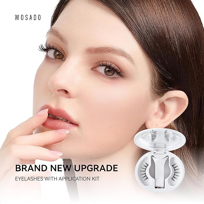 Magnetic Eyelashes with Applicator Kit, No.17 Ice Black, Reusable Magnetic Lashes without Eyeliner, Glue-free False Lashes, Waterproof, Lightweight, Suit for Heavy Makeup-FemmiqueWomen