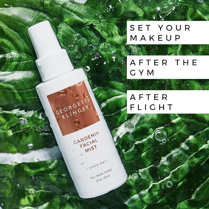 Georgette Klinger Gardenia Facial Mist - Collagen-Infused Face Spray, Long-Lasting Makeup, Hydration for Dewy and Smooth Skin, Anti Aging for All Skin Types- 4.2 oz-FemmiqueWomen