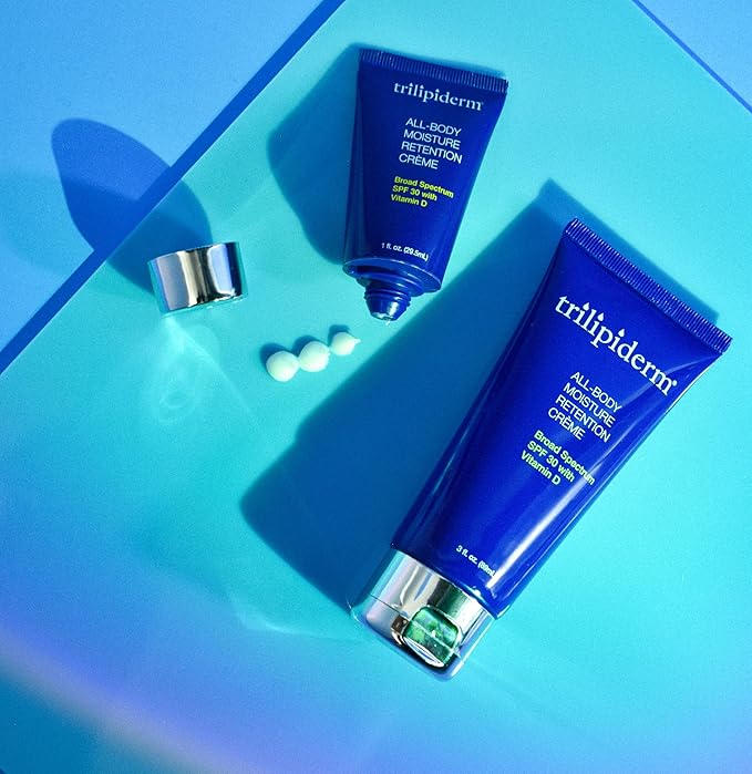 Trilipiderm All-Body Moisture Retention Crème with SPF 30, Vitamin D - 3oz Travel Size Sunscreen-FemmiqueWomen