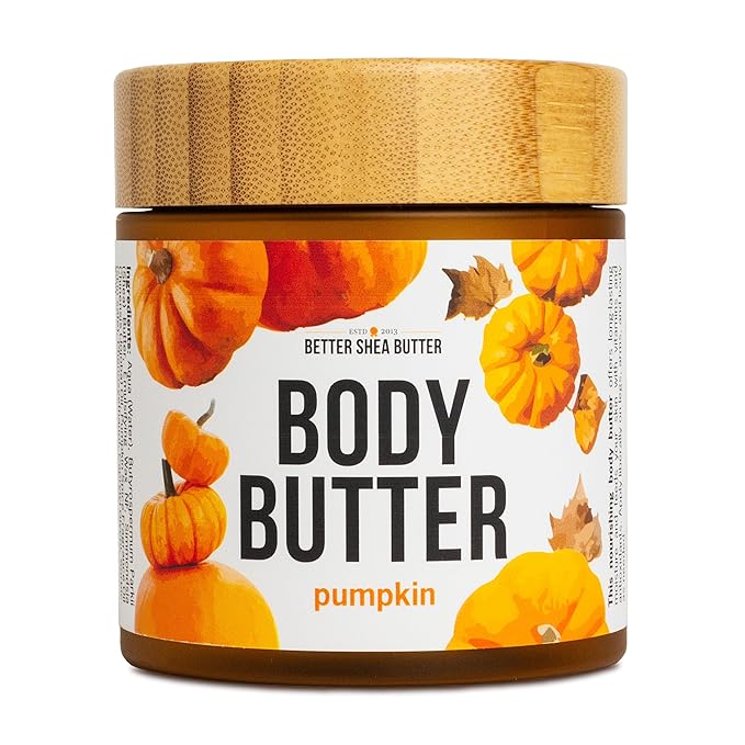 Pumpkin Body Butter with Organic Shea Butter | Pumpkin Spice Lotion for Women | Non Greasy Body Cream | Fall Body Care Favorite with Pumpkin Spice Scent-FemmiqueWomen