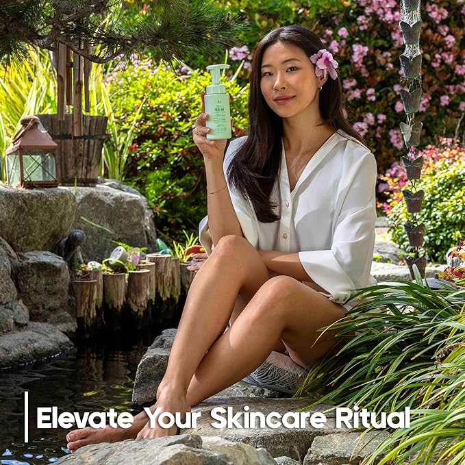 KIREI Foam Cleanser - Gentle Face Wash for Women with Aloe Vera & Cucumber Extract, Hydrating & Soothing, Dermatologically Tested, Suitable for Sensitive Skin, Paraben-Free-FemmiqueWomen