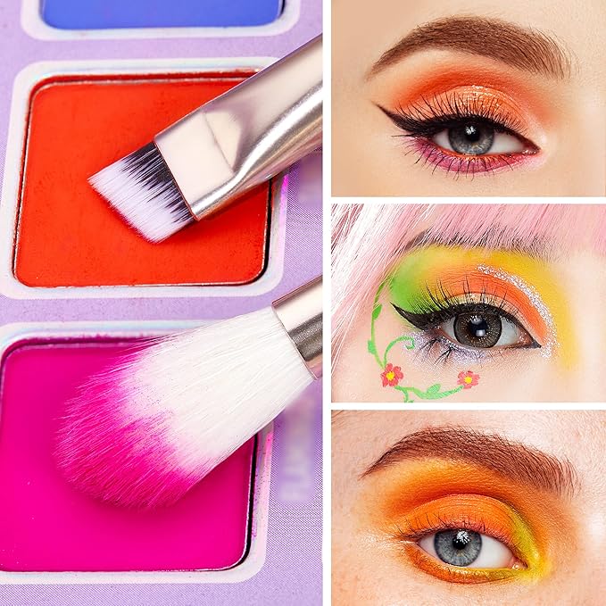 Jessup Makeup Brushes Set Professional, 25PCS Pink Premium Natural Powder Foundation Eyeshadow Blending Concealer Blusher Highlight Labeled Brushes, T290-FemmiqueWomen