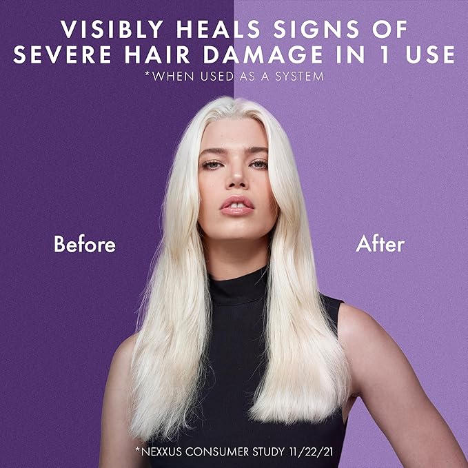 Nexxus Keraphix Shampoo With ProteinFusion for Damaged Hair Keratin Protein, Black Rice, Silicone-Free 33.8 oz-FemmiqueWomen