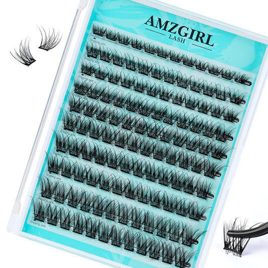 120PCS Self Adhesive Eyelashes Natural C Curl 8-16mm Self Adhesive Lash Clusters,No Lash Glue Needed,Impress Lashes Wide Stem Lashes Extension-FemmiqueWomen