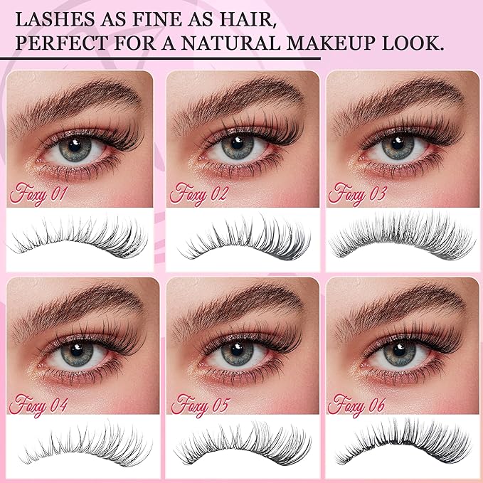 Nova Lash Clusters Kit - 360 pcs Lash Clusters Natural Look Invisible Band Eyelash Clusters Lash Extension Kit with Bond and Seal 0.07D D Curl WideSpan Cluster Eyelash Extension Kit 8-16mm DIY at Home-FemmiqueWomen