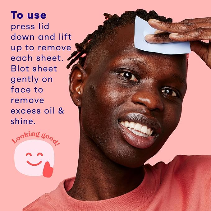 Clean & Clear Oil Absorbing Facial Sheets, Portable Blotting Papers for Face & Nose, Absorbing Blotting Sheets for Oily Skin to Instantly Remove Excess Oil & Shine, 3 x 50 ct-FemmiqueWomen