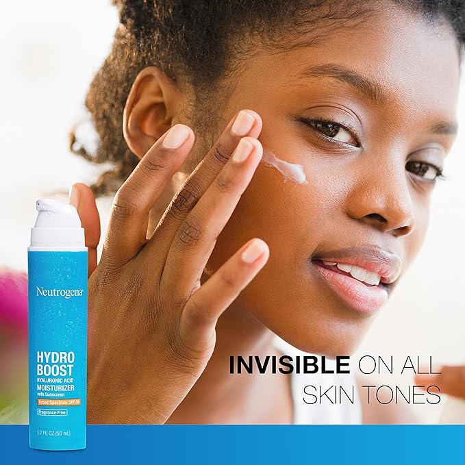 Neutrogena Hydro Boost Hyaluronic Acid Hydrating Face Moisturizer With SPF 50, Fragrance Free Facial Moisturizer, 1.7 fl. oz, & Trial Size Hydro Boost Facial Cleanser, 0.5 fl. oz-FemmiqueWomen