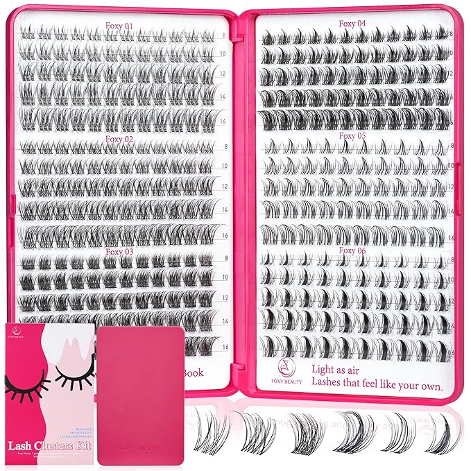 Lash Clusters - Lash Clusters Kit Mix Manga Lases 360pcs Eyelash Clusters Spiky Lases Clusters DIY at Home No Glue Included-FemmiqueWomen