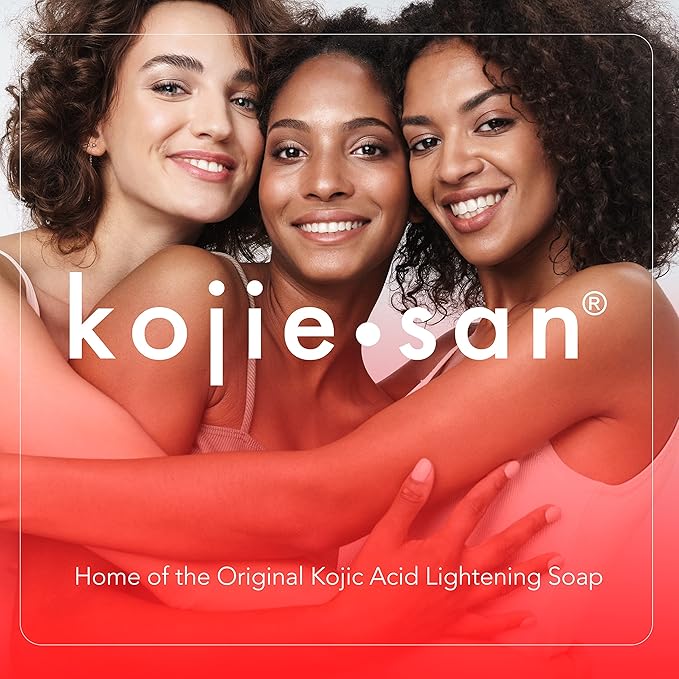 Kojie San Face & Body Shower Set - The Original Kojic Acid Soap that Reduces Visibility of Dark Spots, Hyperpigmentation, and Other types of Skin Damage – 135g x 2 Bars with Lotion, Cream and Toner-FemmiqueWomen