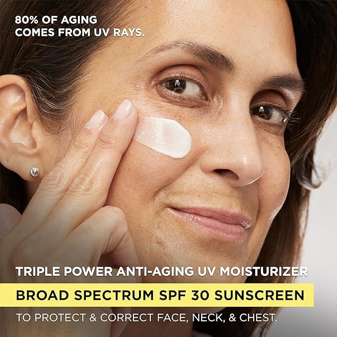 L'Oreal Paris Revitalift Triple Power Face and Neck Moisturizer, Anti Aging Face Cream with Broad Spectrum SPF 30, Pro-Retinol, Hyaluronic Acid and Vitamin C, 1 Kit-FemmiqueWomen