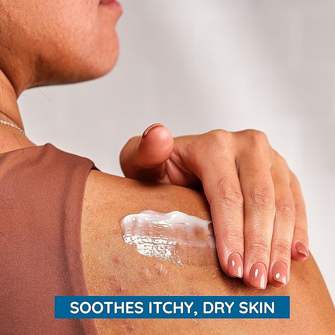 Aveeno Skin Relief Moisturizing Lotion for Very Dry, Itchy Skin with Soothing Triple Oat & Shea Butter Formula, Fragrance Free, 12 Fl. Oz-FemmiqueWomen