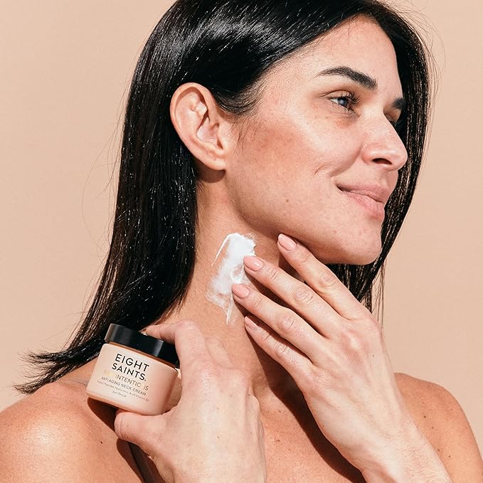 Eight Saints Firm Intentions Anti Aging Neck Cream, Natural & Organic, For Firming Skin and Reducing Wrinkles, 2 Ounces-FemmiqueWomen