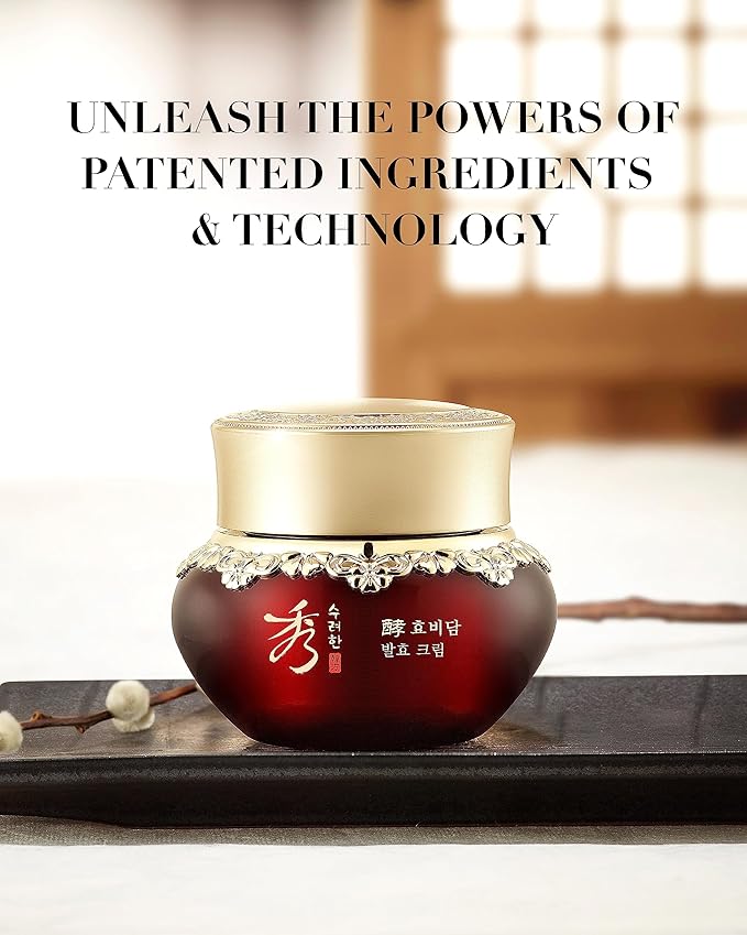 Sooryehan Hyobidam Face Moisturizer for Women. Korean Skin Care (Cream, 1.7fl oz) - Korean Facial Care. Wrinkle Cream for Women, Night Cream for Face with Wild Ginseng & Snow Fungus.-FemmiqueWomen