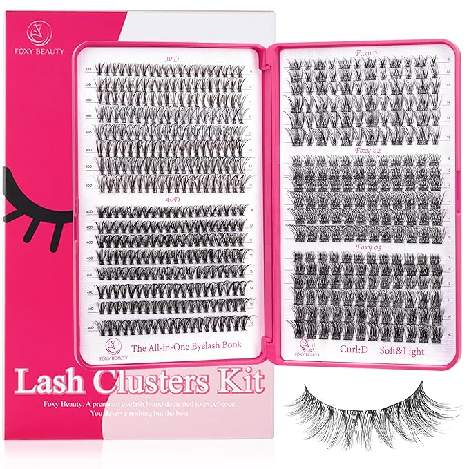 Lash Clusters Wispy - Lash Clusters,30D 40D Lash Clusters For Natural Look WideSpan 8-16MM Eyelash Clusters D Curl Lash Clusters For DIY Lashes At Home-FemmiqueWomen
