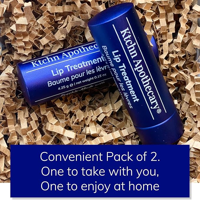 100% Natural Ultra-Hydrating Lip Balm & Conditioner-in-1 | Hydrate & Soften Dry/Chapped Lips | Silky Smooth, Never Waxy | Men & Women | Pack of 2-FemmiqueWomen