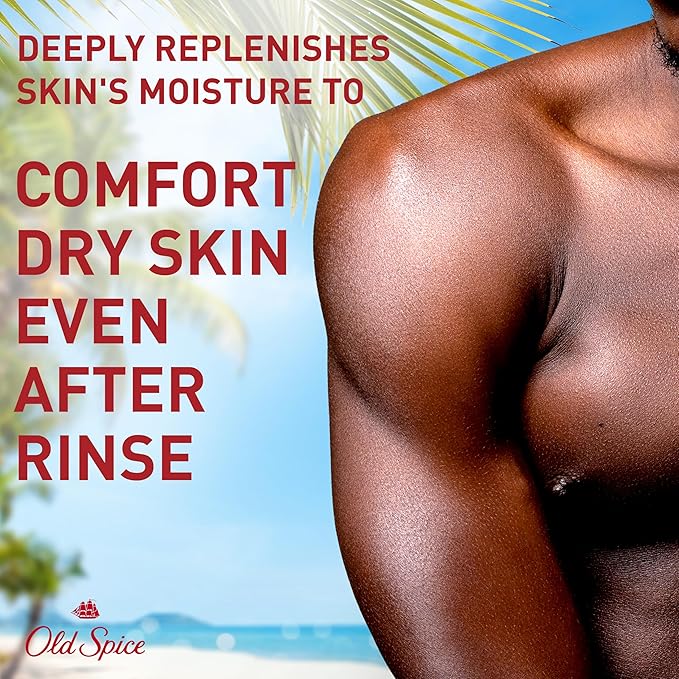 Old Spice Body Wash GentleMan’s Super Hydration for Men, 24/7 Renewing Moisture, Gentle on Skin with Skin Conditioners, Fiji with Palm Tree + Coconut Scent, 20 oz-FemmiqueWomen