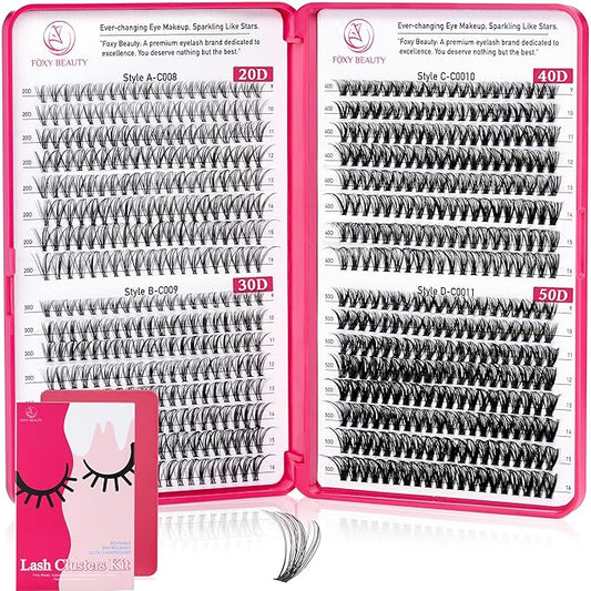 Lash Clusters - Lash Clusters Lash Extension 0.07D Cluster Eyelash Extensions Eyelash Clusters Lashes Clusters Eyelash Extension No Lash Glue Included-FemmiqueWomen
