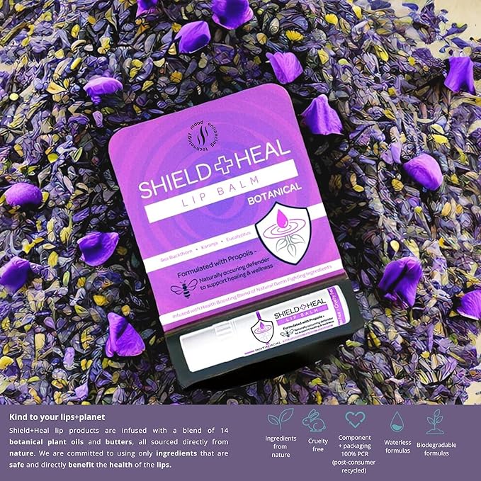 2 Pack - Botanical Lip Balm with Aromachology, Mood-Boosting Fragrance Technology, Soothes Chapped Lips & Relieves Dryness, Silky Smooth Texture Warms on Contact (2 Pack)-FemmiqueWomen