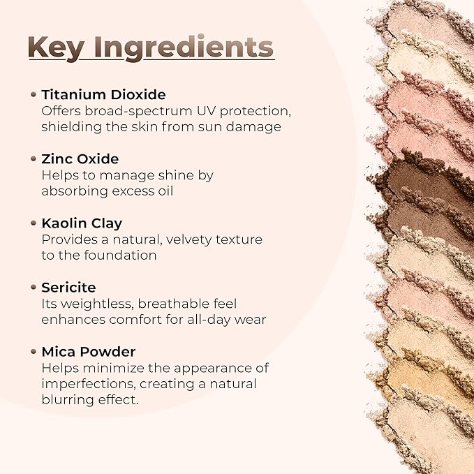 (8 Ounce) (Fair Shade 1) Foundation Powder Refill By Sweet Face Minerals, Lightweight Mineral Loose Makeup Powder with SPF 20, Full Coverage Flawless Finish, Talc-free, Cruelty-Free, Refill Pouch-FemmiqueWomen