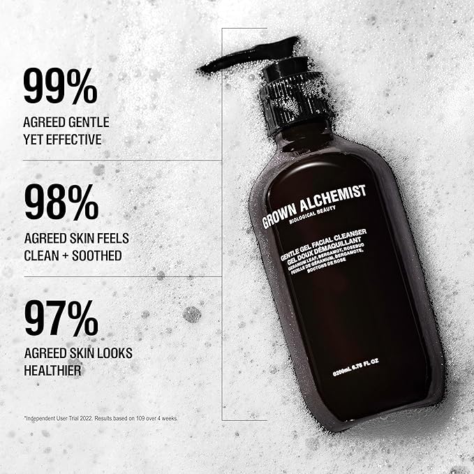 Grown Alchemist Facial Cleanser Set: Polishing Exfoliator (75ml) + Gentle Gel Cleanser (200ml)-FemmiqueWomen