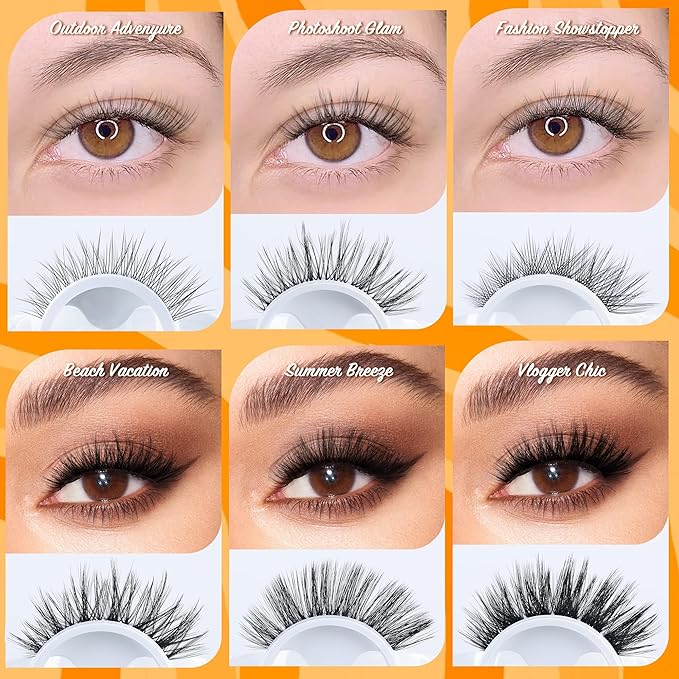 Fluffy Lash Clusters - 360Pcs Natural 0.05D Eyelash Clusters, Left & Right Eyelashes, Urtra Lightweight Cat Eye Clusters for Starter DIY at Home(Eyelashes Only）-FemmiqueWomen