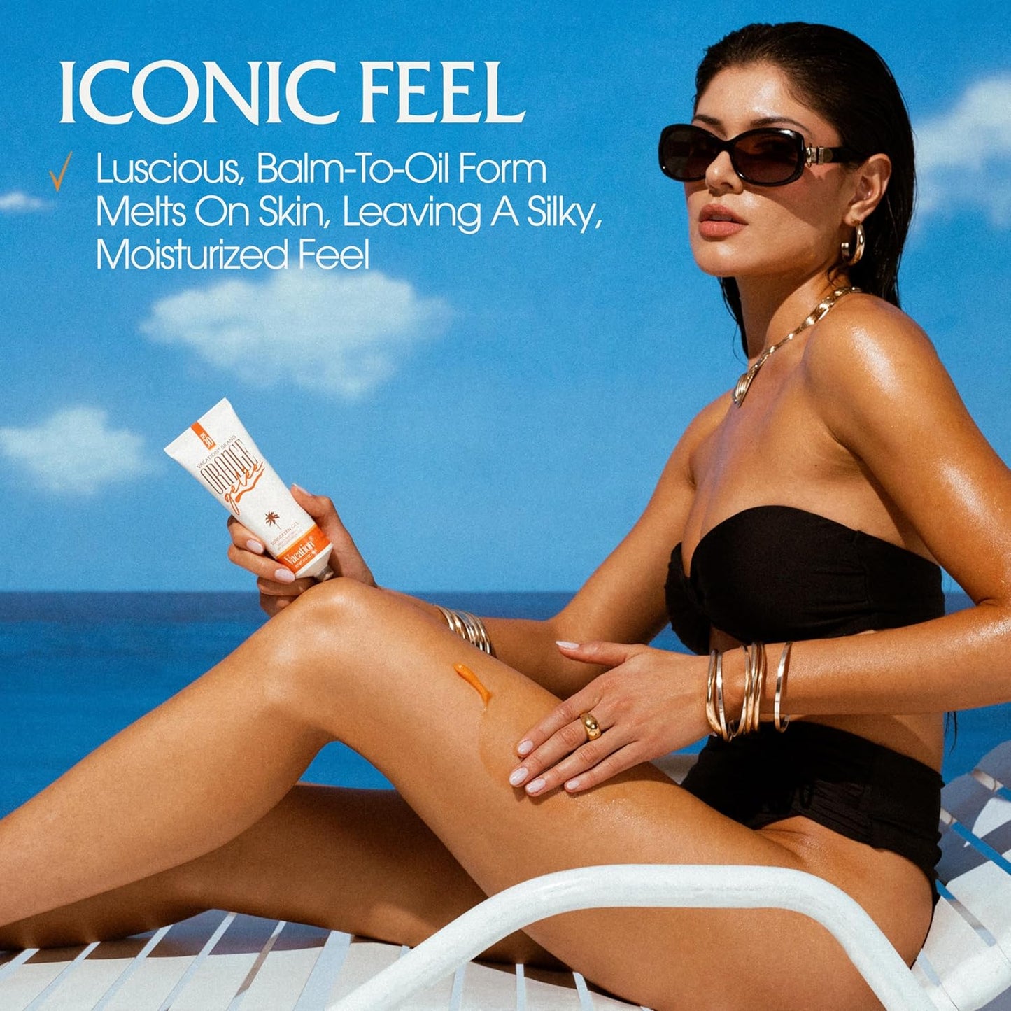 Vacation Orange Gelée SPF 30 Gel & Tube Key Bundle, Hydrating Balm-to-Oil Sunscreen, Mineral-Oil Free, Water-Resistant, Travel Size, 3.12 Oz.-FemmiqueWomen