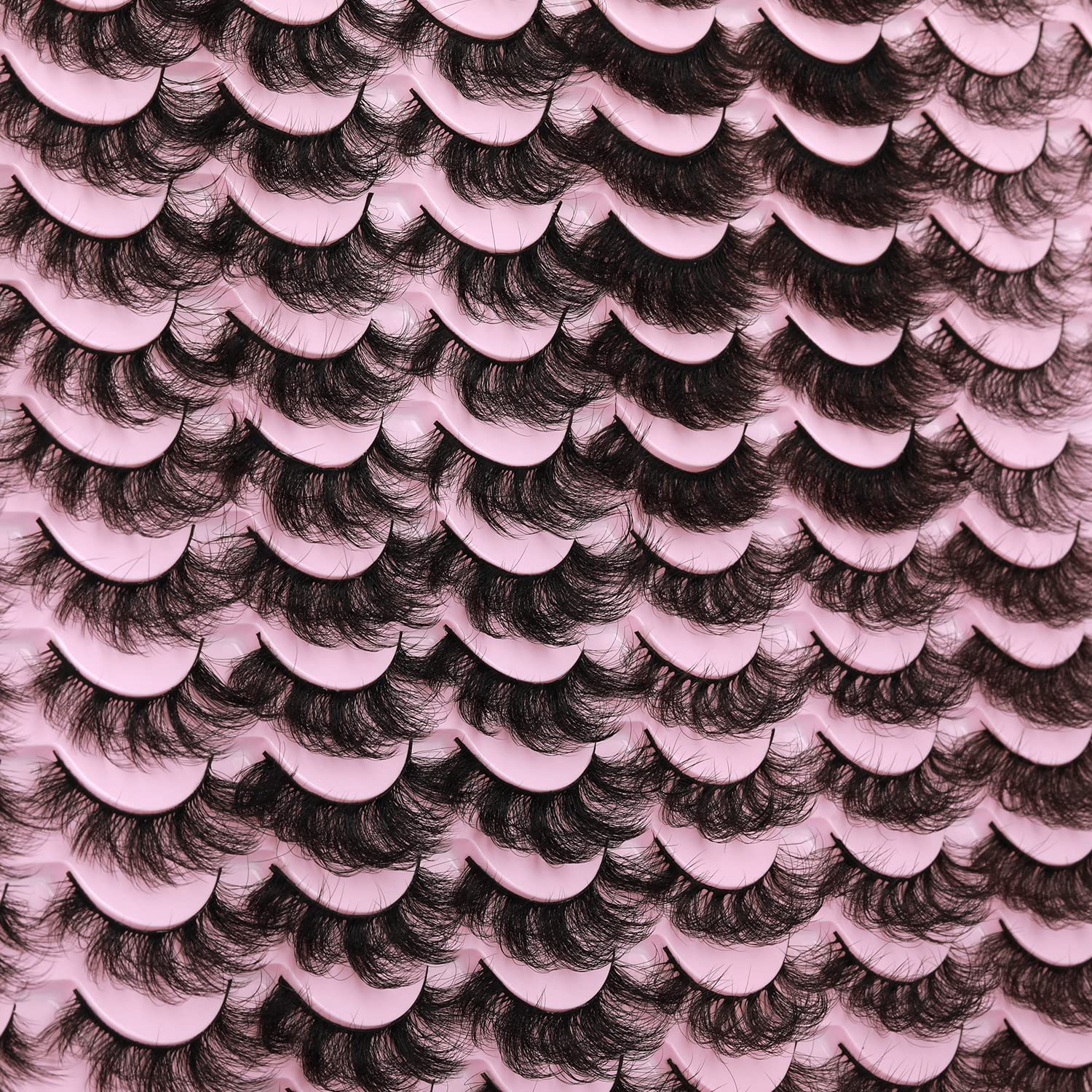 48 Pairs Mink Lashes Thick Eyelashes 8 Styles Mixed Dramatic Long Faux Mink Eye lashes Pack 10D Wholesale Luxury Soft Fake Eyelashes-FemmiqueWomen