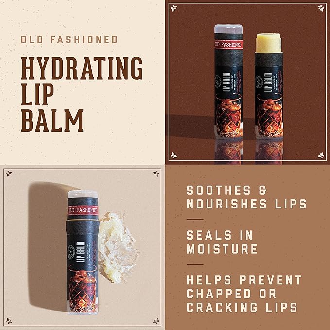 18.21 Man Made Lip Balm - Original Old Fashioned Flavor, Lip Protectant Hydrates & Moisturizes with Beeswax, Cocoa Butter & Vitamin E-FemmiqueWomen